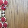 Costume Gold Tone Blue and Red Enamel Bib Necklace Image 5