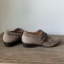 Ladies taupe suede shoes Image 4