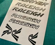 Raleigh Burner Decals