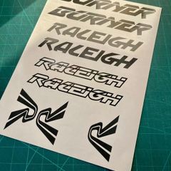 Raleigh Burner Decals