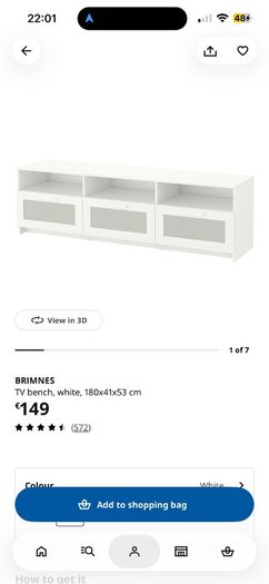 IKEA Brimnes TV unit bench