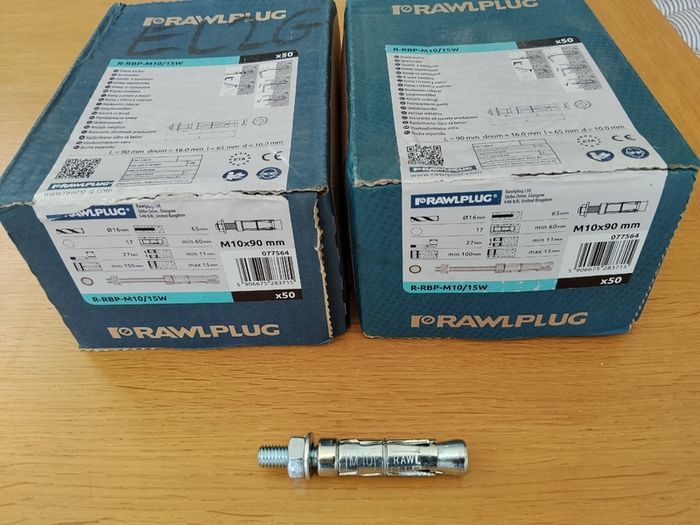 Rawlplug M10x90 Wall Anchor