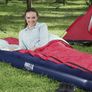 Bestway Pavillo Airbed Quick Inflation Outdoor Camping Air Mattress with Built-In Foot Pump, Blue, Single Image 2