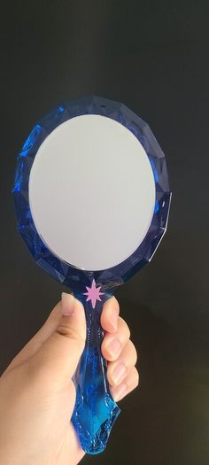 Flower Knows Handheld Mirror in Mermaid Blue