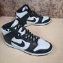 mens NIKE DUNK HI RETRO trainers runners Panda black and white Size UK 10 EU 45 BOXED Image 8
