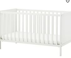 Ikea Sundvik Cot and Toddler Bed White