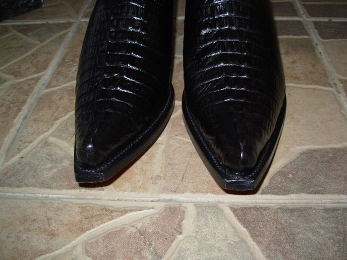 Oryginal Mexico Grinders black crocodile cowboy western work cowboy boots