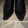 Oryginal Mexico Grinders black crocodile cowboy western work cowboy boots Image 2
