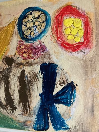 Original Abstract Painting Floral  Painting Contemporary Irish Art Fairy Art