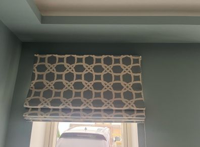 Pair of Full Length Curtains with 1 x Blind