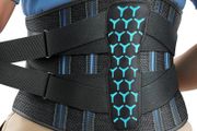 Back Support Belt for Lower Back Pain Relief with 7 Stays, Adjustable Back Brace Support for Work, Heavy Lifting, Lumbar Support Belt for Sciatica Scoliosis (Blue, M)