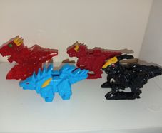Power Rangers Dino Charge Collection Of Dinosaur Mini Zord Energem Holders