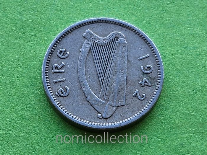Ireland 1942 year 3 Pence.