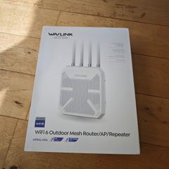 WAVLINK WiFi6 Outdoor Access Point 2.4G+5G AX3000, Dual Band Long Range Outdoor WiFi Mesh Extender with PoE/4x8dBi High-gain Antennas/IP67 Weatherproof Enclosure/Signal Booster Amplifier