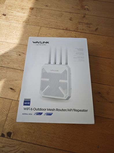WAVLINK WiFi6 Outdoor Access Point 2.4G+5G AX3000, Dual Band Long Range Outdoor WiFi Mesh Extender with PoE/4x8dBi High-gain Antennas/IP67 Weatherproof Enclosure/Signal Booster Amplifier