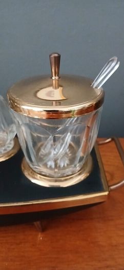 Mid century Golden Age condiment set