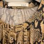 Oui Snakeskin Print Long Sleeve Blouse / Shirt (Tan / Brown) Image 2