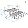 SlakT Bed frame with underbed and storage white Image 2