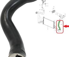 Intercooler Turbo Hose Pipe for Vauxhall Opel Insignia 2.0 CDTI (2008-2017) 13242121 860118 22990025