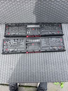 AUDI SPORT reg plate surrounds