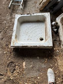shower tray.
