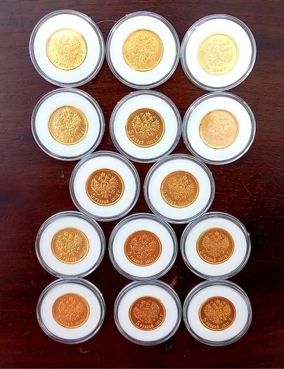 Russia Empire - Tzar Nicholas II - 1897 to 1911 - 5 Ruble LOT