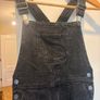 Next Kids Black Acid-Wash Denim Dungarees / Overalls Image 6