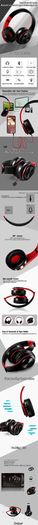 Wireless Headphones Stereo Foldable Sport Earphone Microphone Headset Handfree MP3 Player