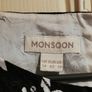 Monsoon Cocktail Dress, White with Floral Print, size UK 14. Image 6