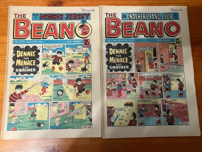 Comics: 'The Beano' 1983 (38 numbers)