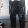 Zara Black Leather look trousers Image 3