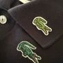 Lacoste All-Over Crocodile Polo Shirt-Navy Blue-Made in France Image 2