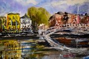 halfpenny bridge watercolour
