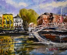 halfpenny bridge watercolour