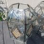 pr. pendant light shades with bevelled glass panels Image 5