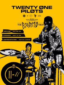 Twenty One Pilots - Bandito Tour - Americas - Rare Mini Print/Poster