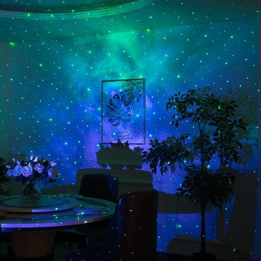 Bluetooth speaker with LED Projection Lamp Galaxy Star Projector Night Light Lamp Ocean Starry Nebula/ Laser Star/ Moon Projection, USB Charging, for Wedding, Party, Kids Room, Birthday