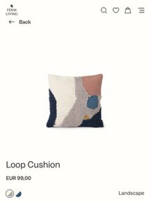 Lot of 2 "Loop cushions" - Ferm living