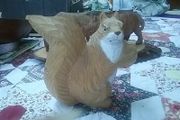 Hand Carved Squirrel