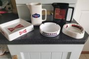 A selection of old ashtrays / jugs