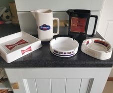 A selection of old ashtrays / jugs