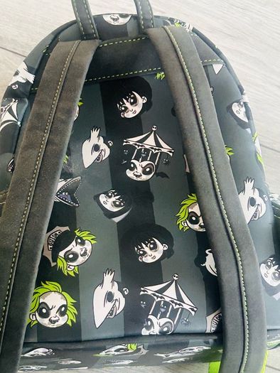 Loungefly Beetlejuice Chibi Characters All-over Print Mini Backpack