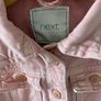 Next pink denim jacket 4-5 years Image 2