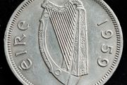 [2677] - Ireland - 1959 - Florin - Irish 2s  - KM.15a - High Grade