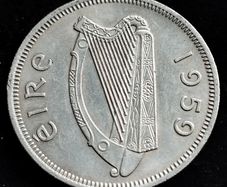 [2677] - Ireland - 1959 - Florin - Irish 2s  - KM.15a - High Grade