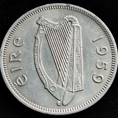 [2677] - Ireland - 1959 - Florin - Irish 2s  - KM.15a - High Grade