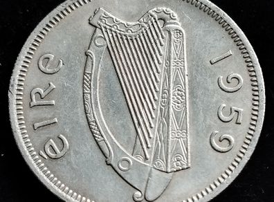[2677] - Ireland - 1959 - Florin - Irish 2s  - KM.15a - High Grade