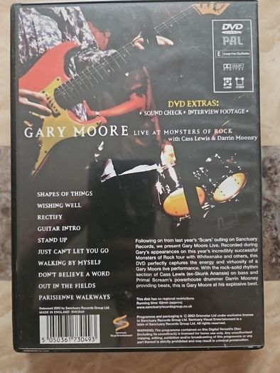 Gary Moore DVD - Live At Monsters Of Rock