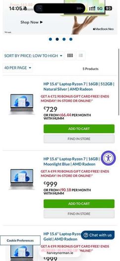 HP Laptop 15" | Ryzen 7 (8 Cores) | 16GB RAM | Spanish Layout