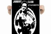 Johnny Cash At San Quentin A2 Size Poster